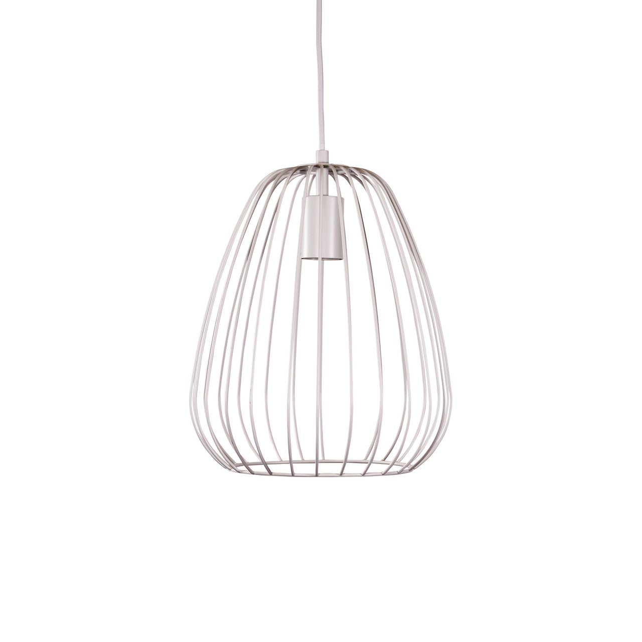Pera 27 White Metal Wire Pendant