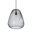 Pera 38 Black Metal Wire Pendant