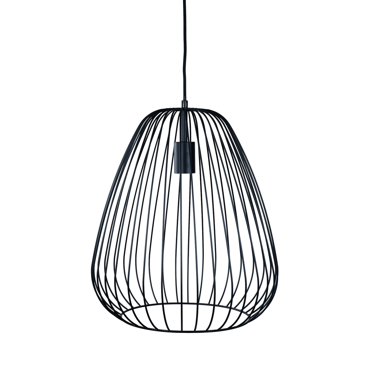 Pera 38 Black Metal Wire Pendant