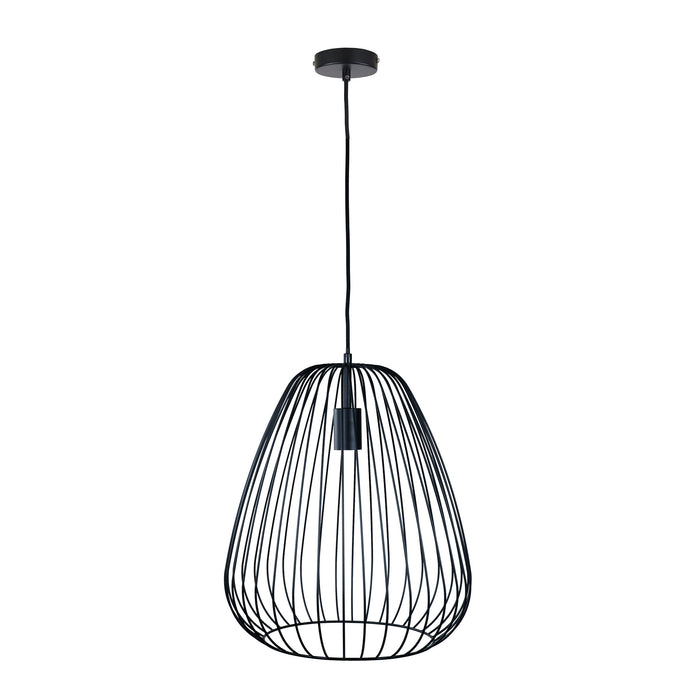 Pera 38 Black Metal Wire Pendant