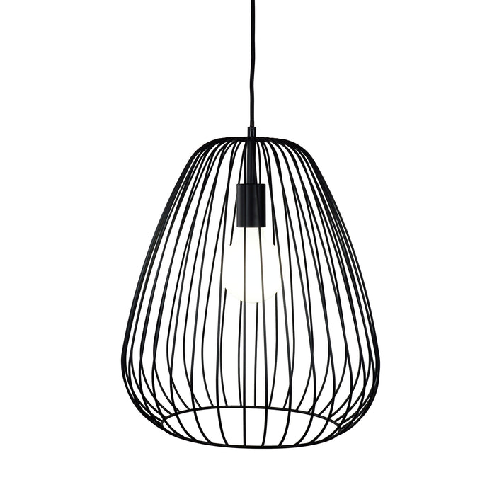 Pera 38 Black Metal Wire Pendant