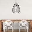 Pera 38 Black Metal Wire Pendant