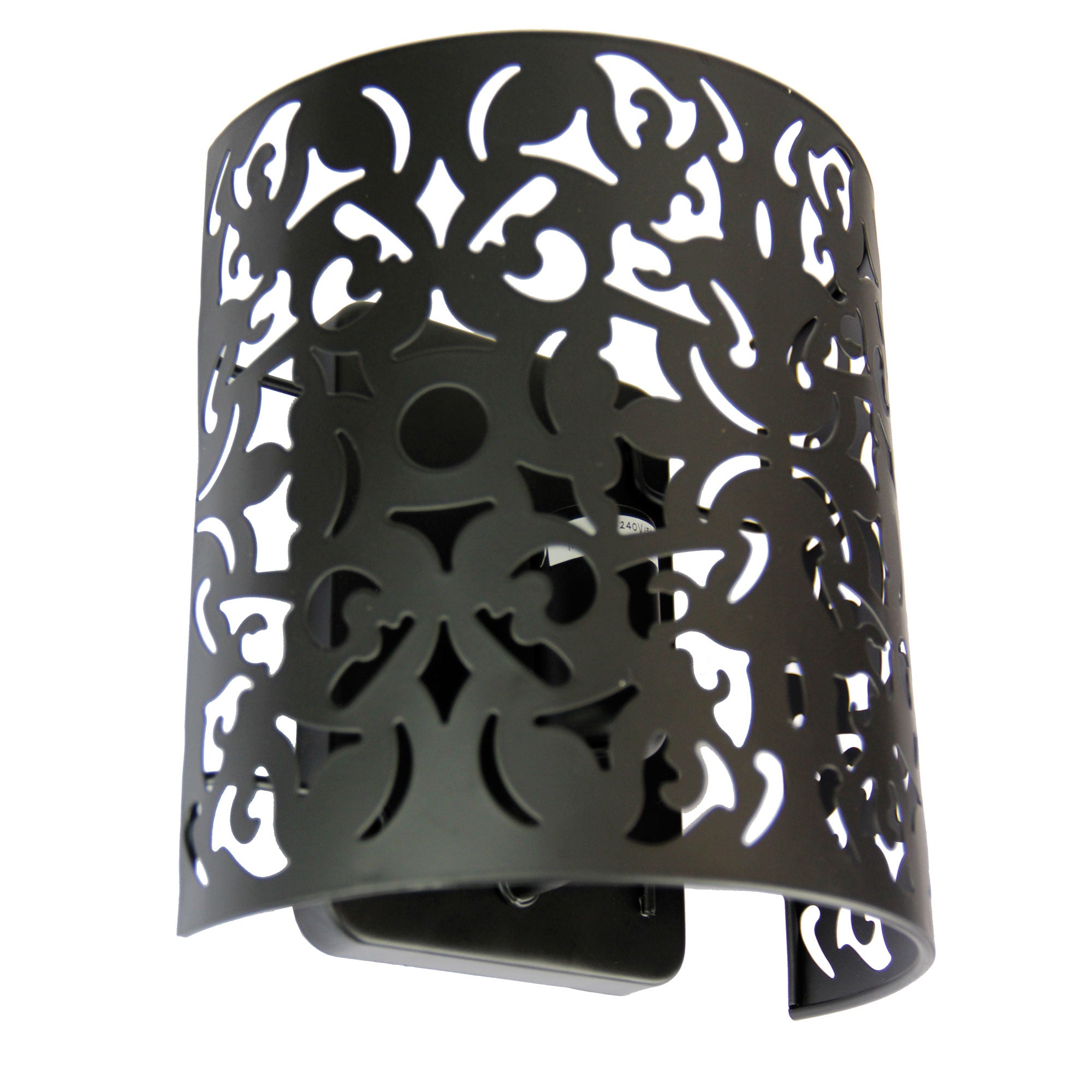 Vicky Wall Laser Cut Metal Black Wall Mounted Light