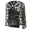 Vicky Wall Laser Cut Metal Black Wall Mounted Light