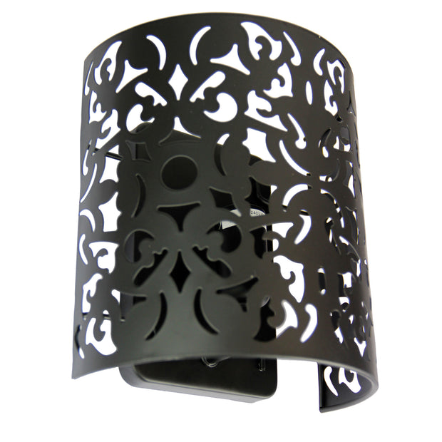 Vicky Wall Laser Cut Metal Black Wall Mounted Light