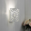 Vicky White Laser Cut Metal Wall Light