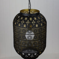 Thumbnail for Alhambra.35 Matt Black with Gold Inner Laser Cut Metal Pendant