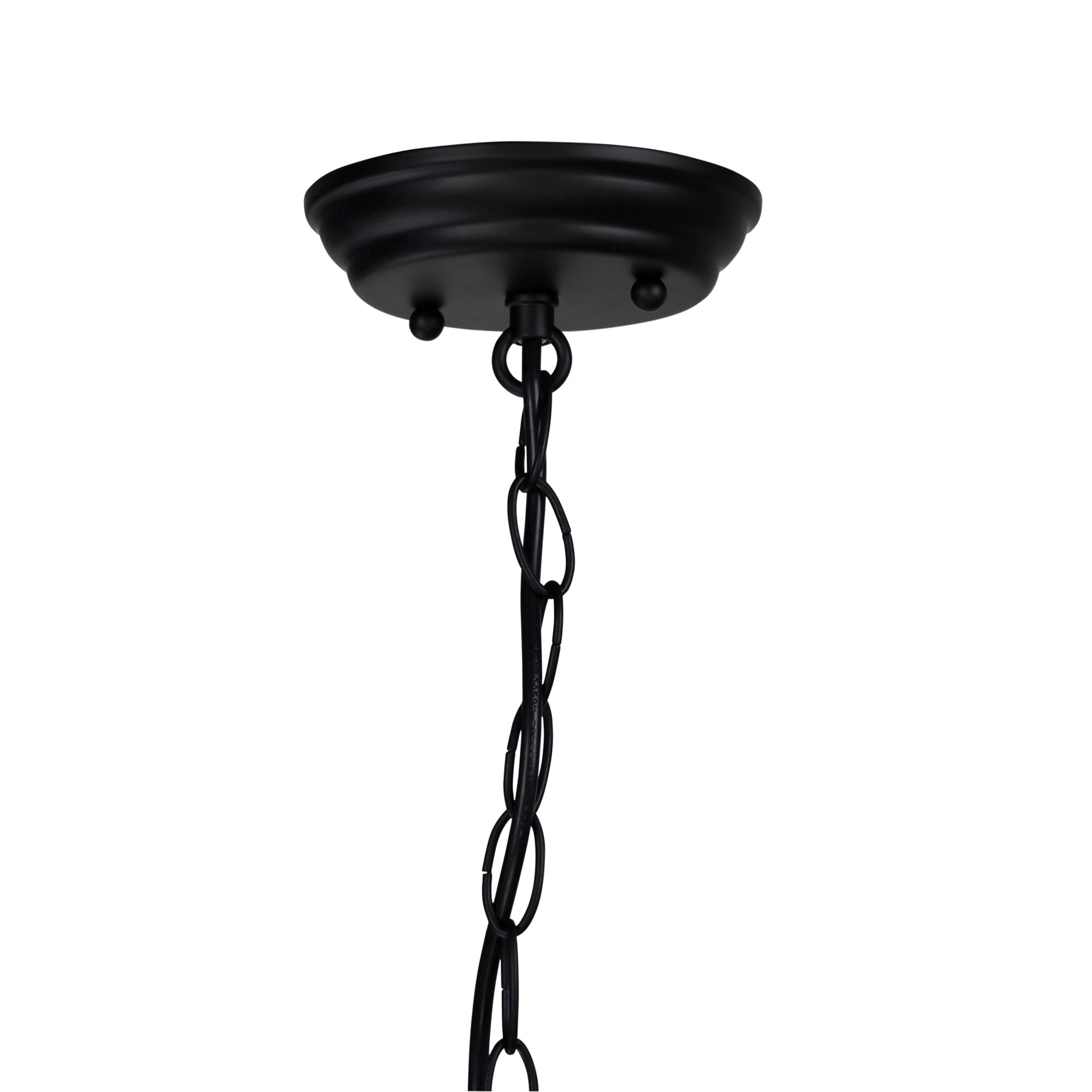 Alhambra.25 Matt Black with Gold Inner Laser Cut Metal Pendant