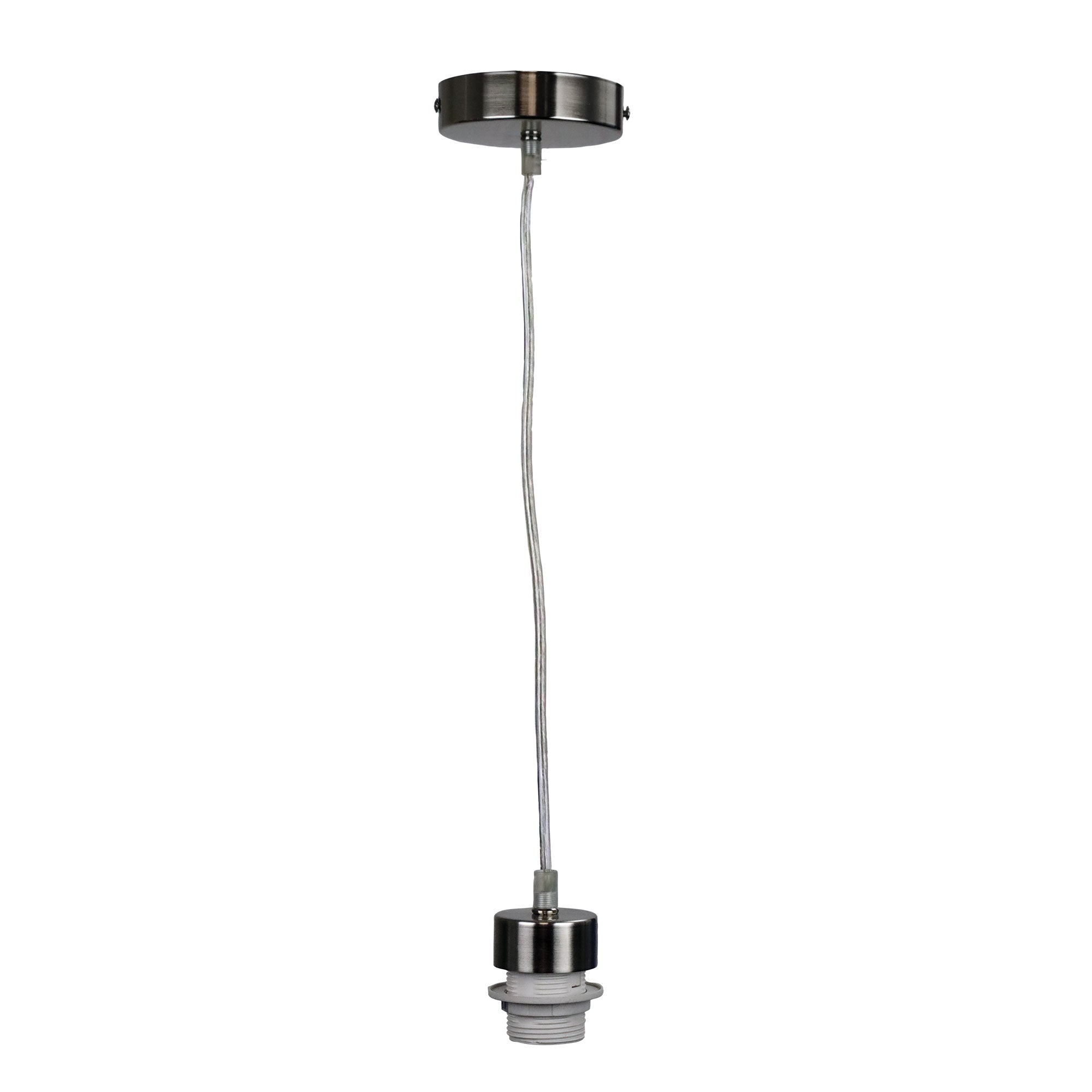 Parti Cord 180cm E27 Suspension Kit Brushed Chrome