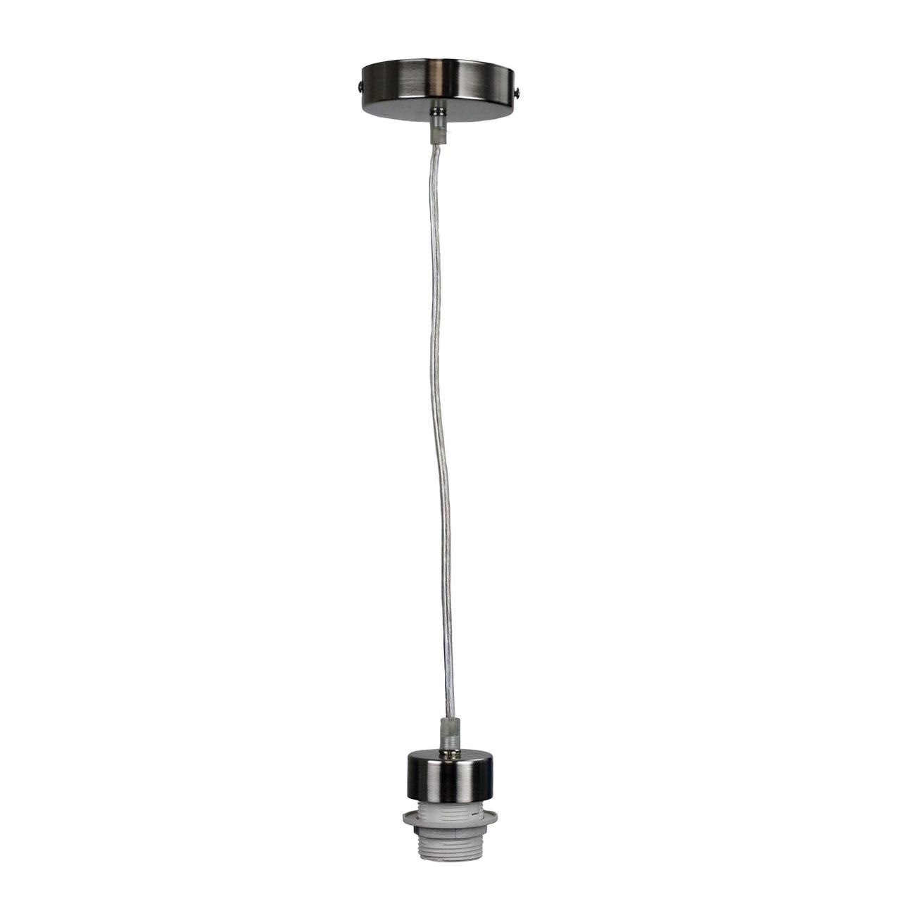 Parti Cord 180cm E27 Suspension Kit Brushed Chrome