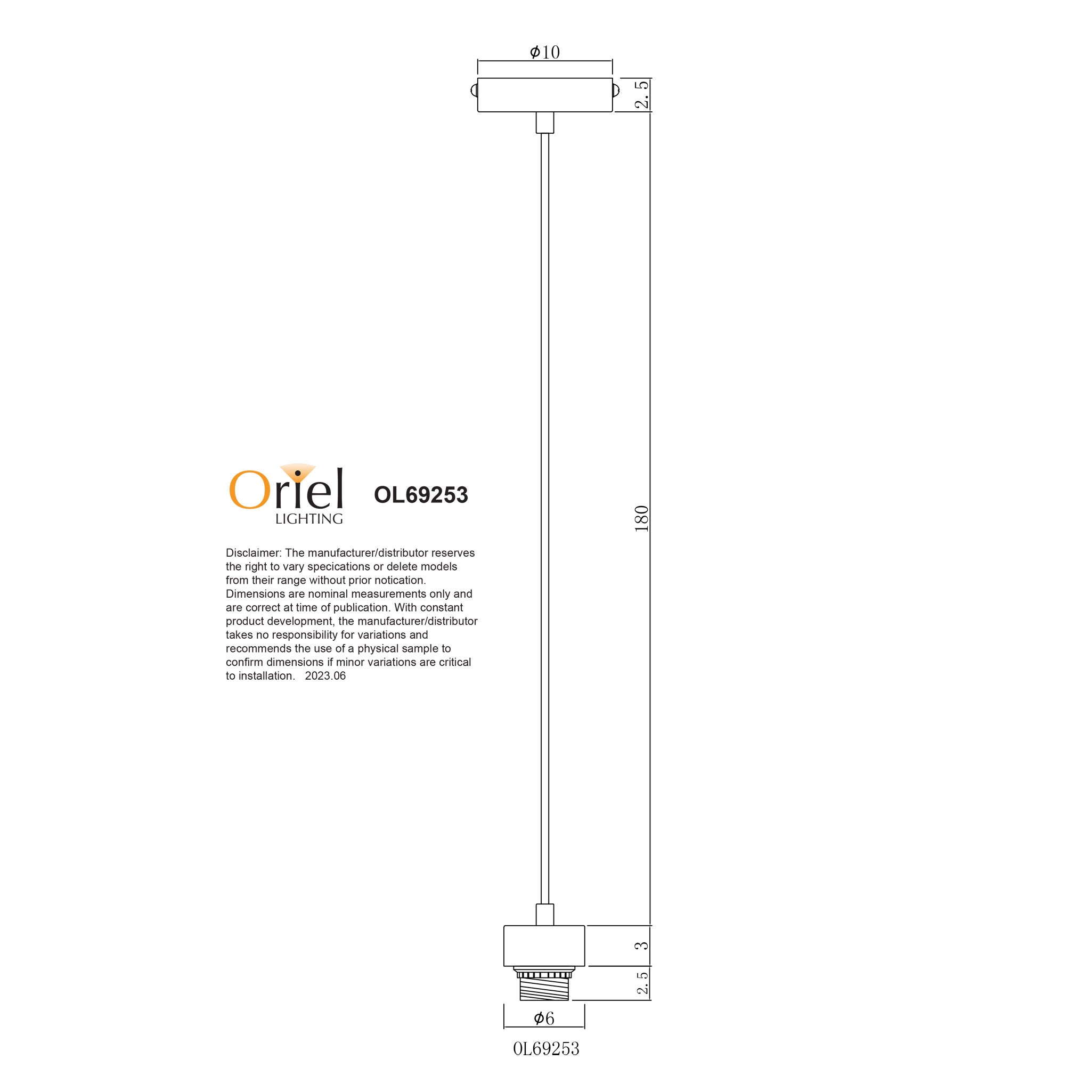 Parti Cord Black E14 180cm Suspension