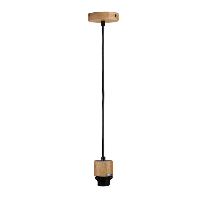 Parti Wood Black 180cm E27 Suspension Kit