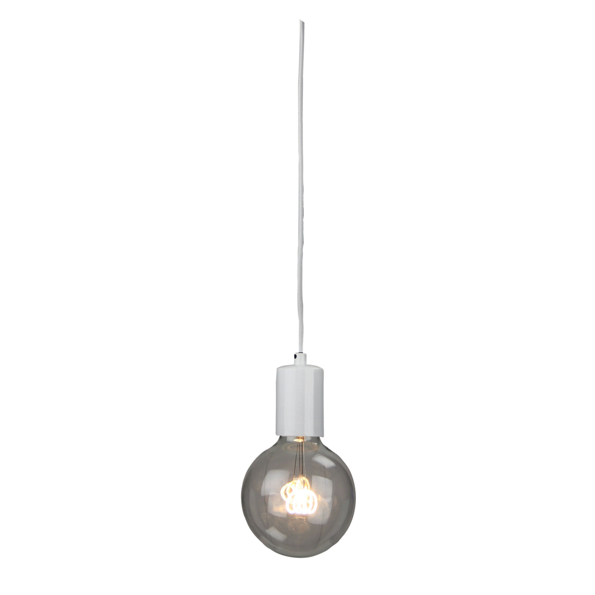 Pop White 1 Light E27 Drop Suspension