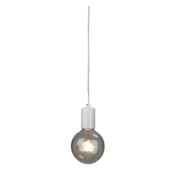 Pop White 1 Light E27 Drop Suspension