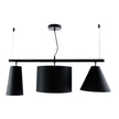 Rogue Pendant 3Lt Bar Pendant Frame in Black