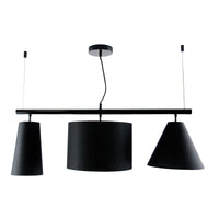 Thumbnail for Rogue Pendant 3Lt Bar Pendant Frame in Black