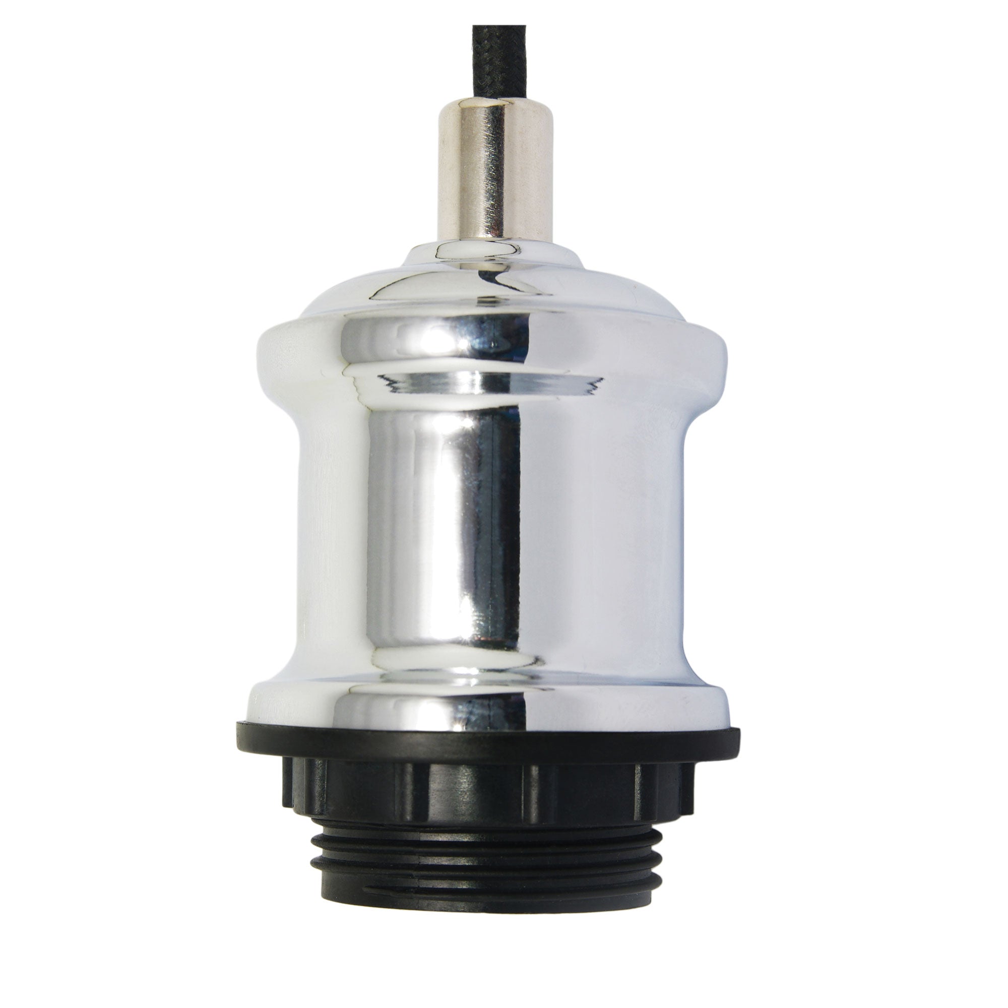 Albany Chrome E27 Vintage Cloth Cord Suspension