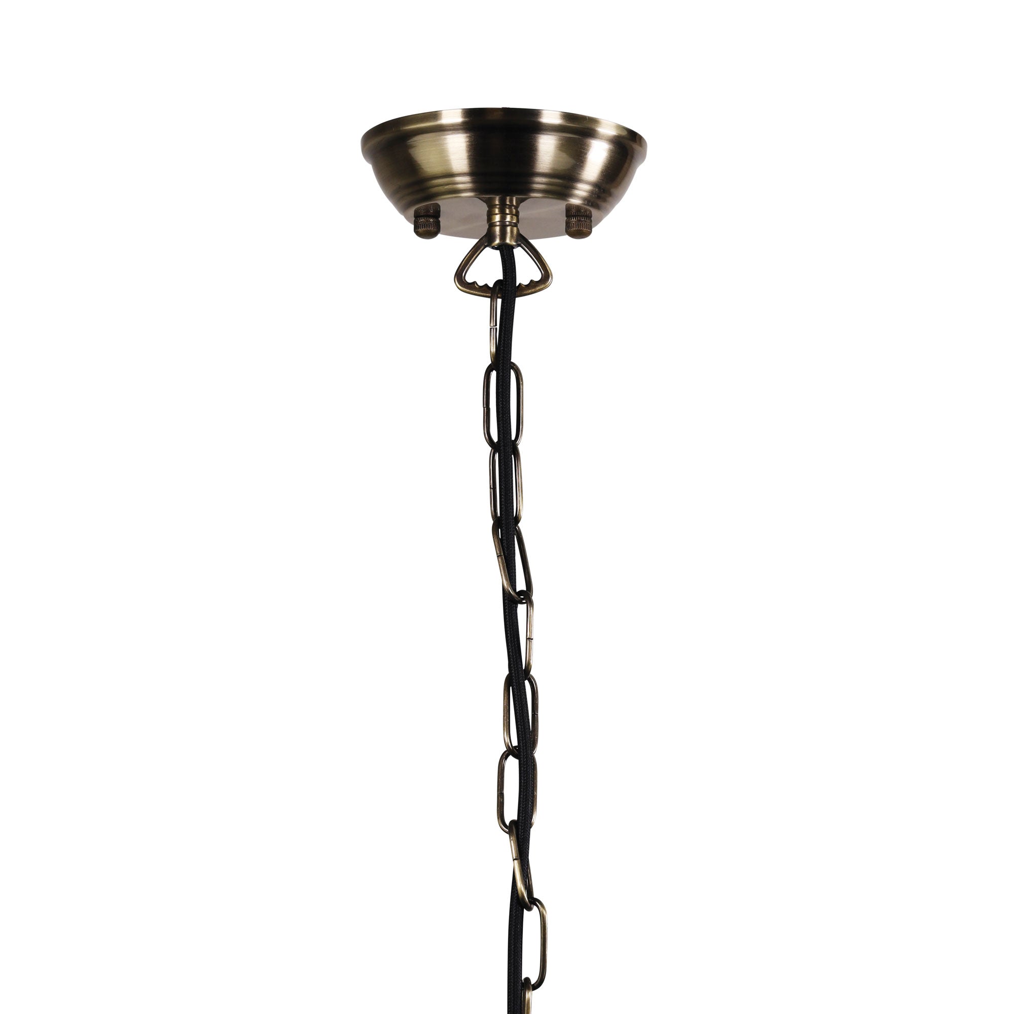 Albany Antique Brass  E27 Vintage Chain Suspension