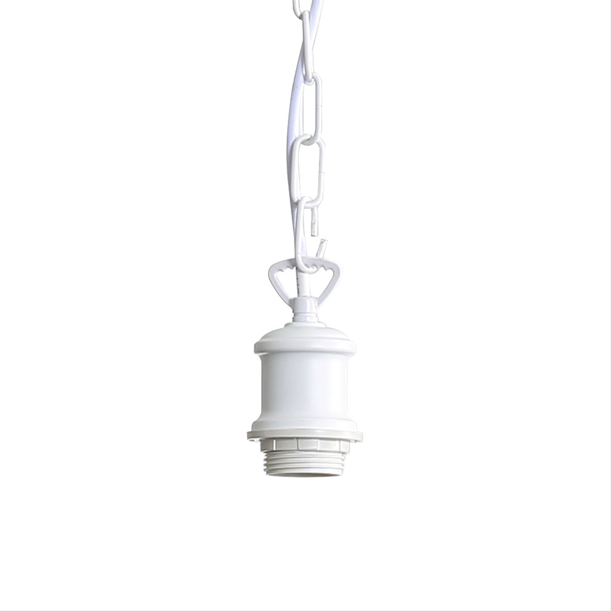 Albany White E27 Vintage Chain Suspension