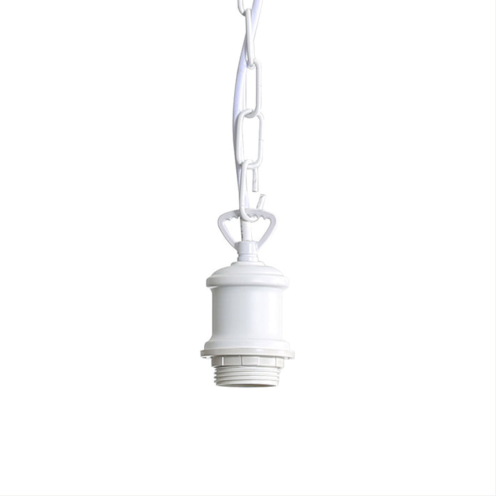 Albany White E27 Vintage Chain Suspension