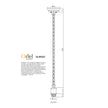 Albany White E27 Vintage Chain Suspension