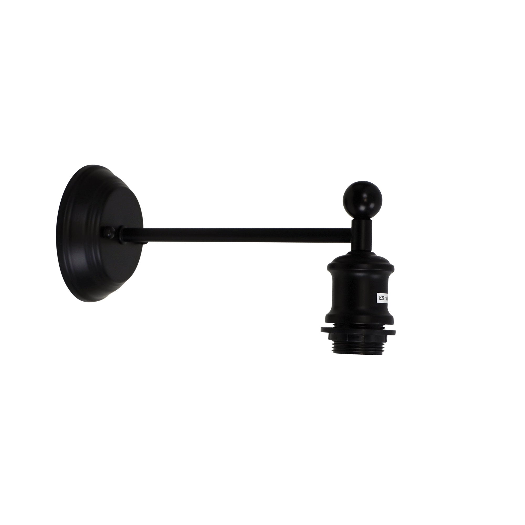 Boulton Vintage Wall Light In Matt Black