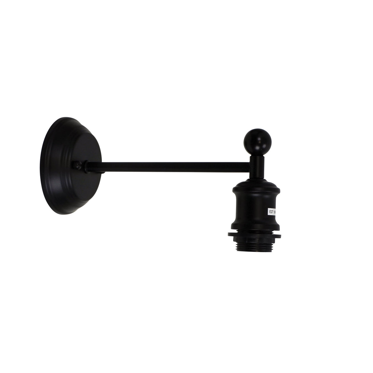 Boulton Vintage Wall Light In Matt Black