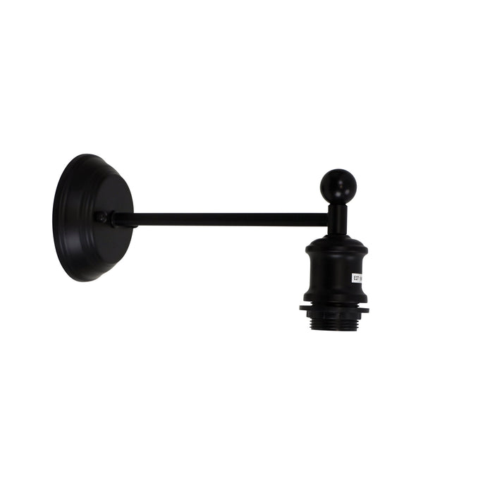 Boulton Vintage Wall Light In Matt Black