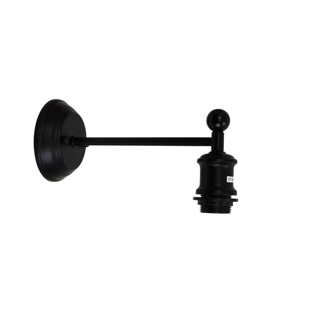 Boulton Vintage Wall Light In Matt Black