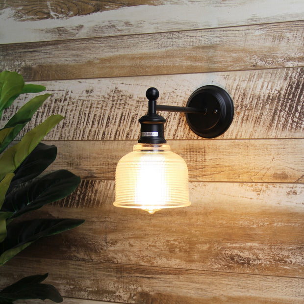 Boulton Matt Black E27 Vintage Wall Light