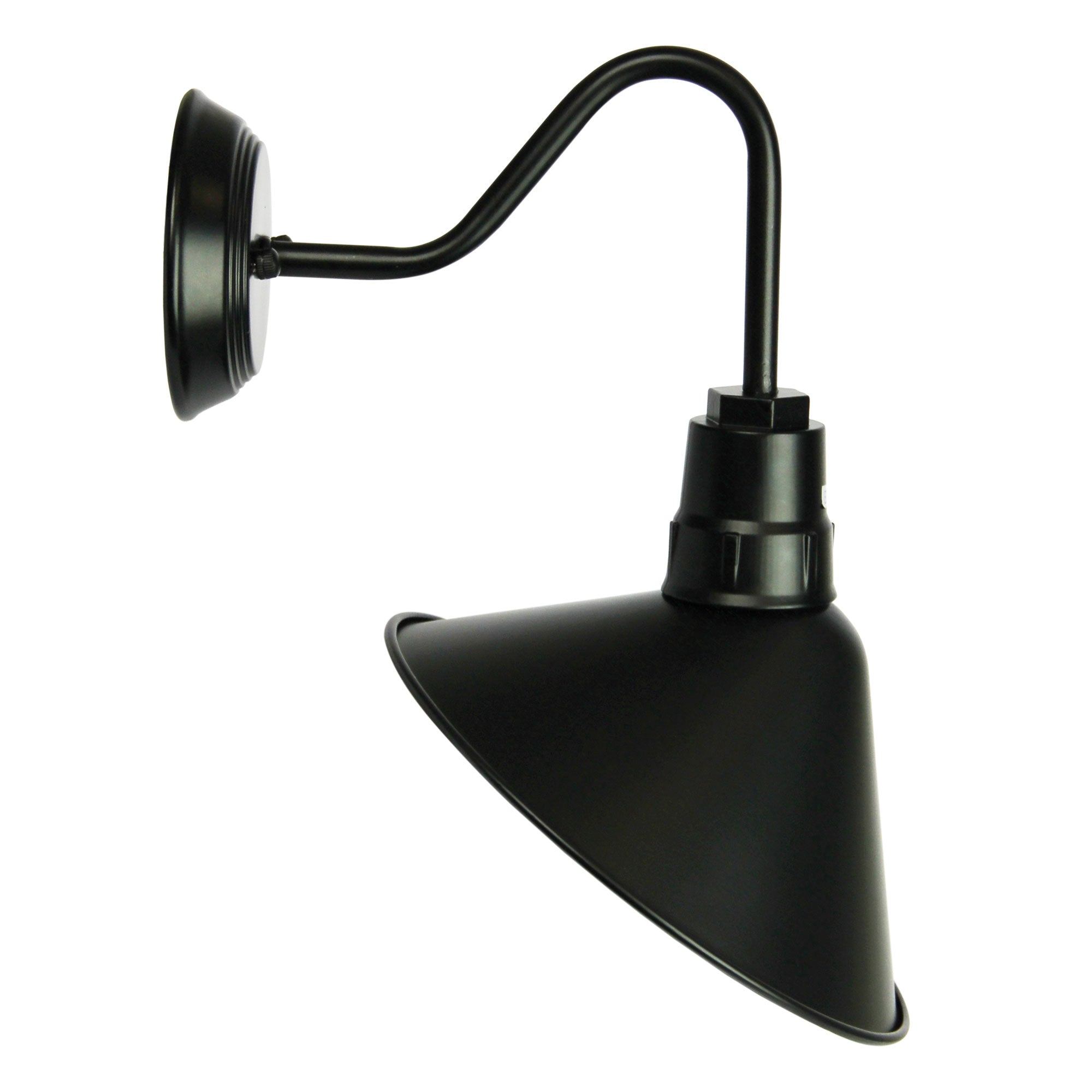 Derwent Industrial Vintage Style Wall Light In Black