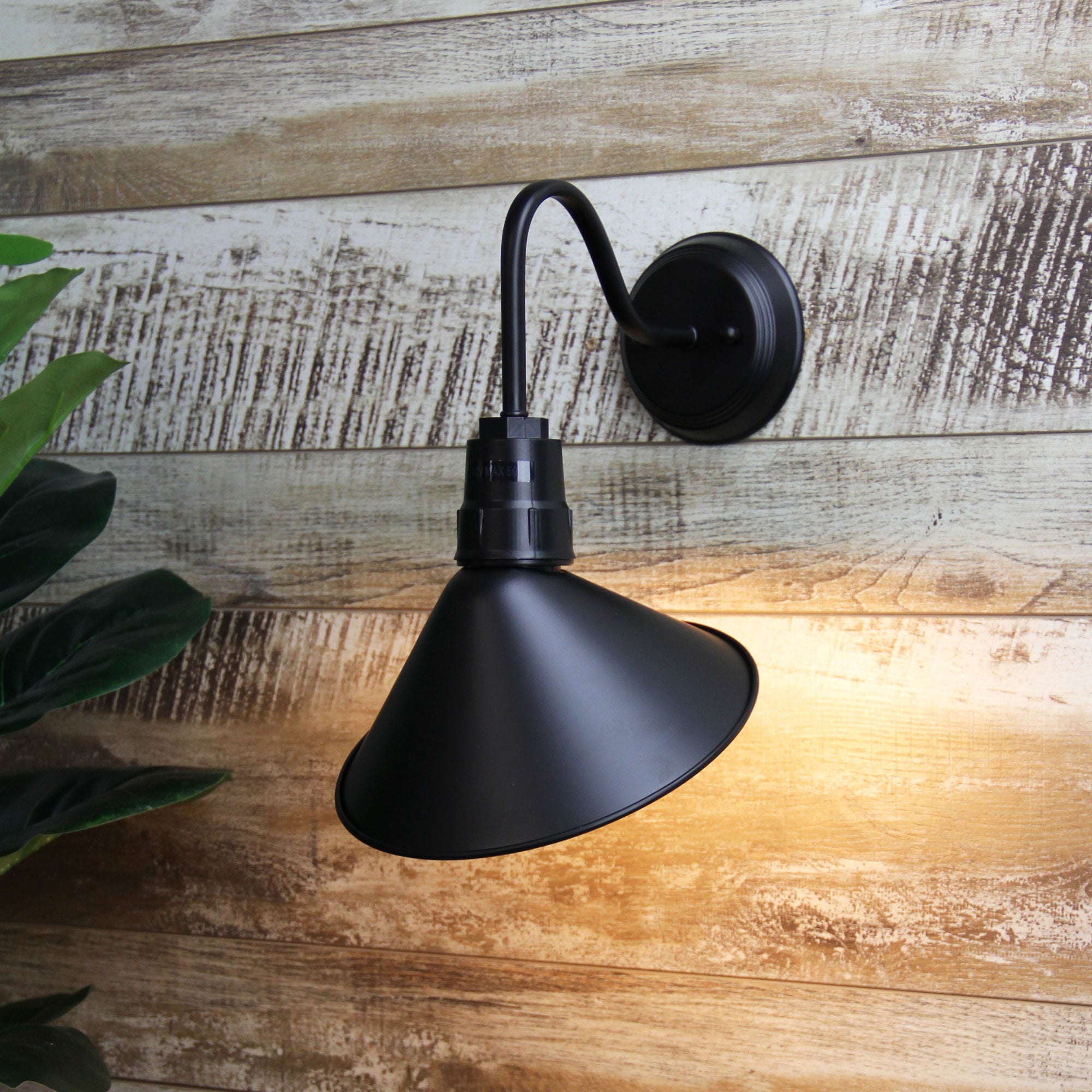 Derwent Black E27 Industrial Vintage Style Wall Light