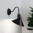 Derwent Dark Bronze E27 Industrial Vintage Style Wall Light