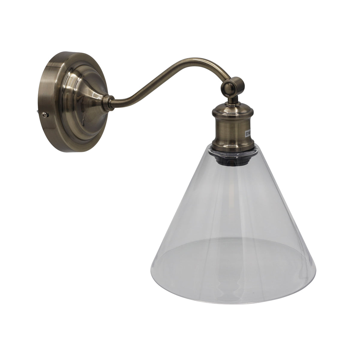 Abby Ant Brass Hamptons Style Classic Wall Light