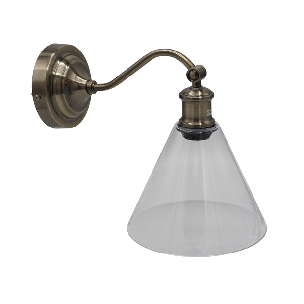 Abby Ant Brass Hamptons Style Classic Wall Light