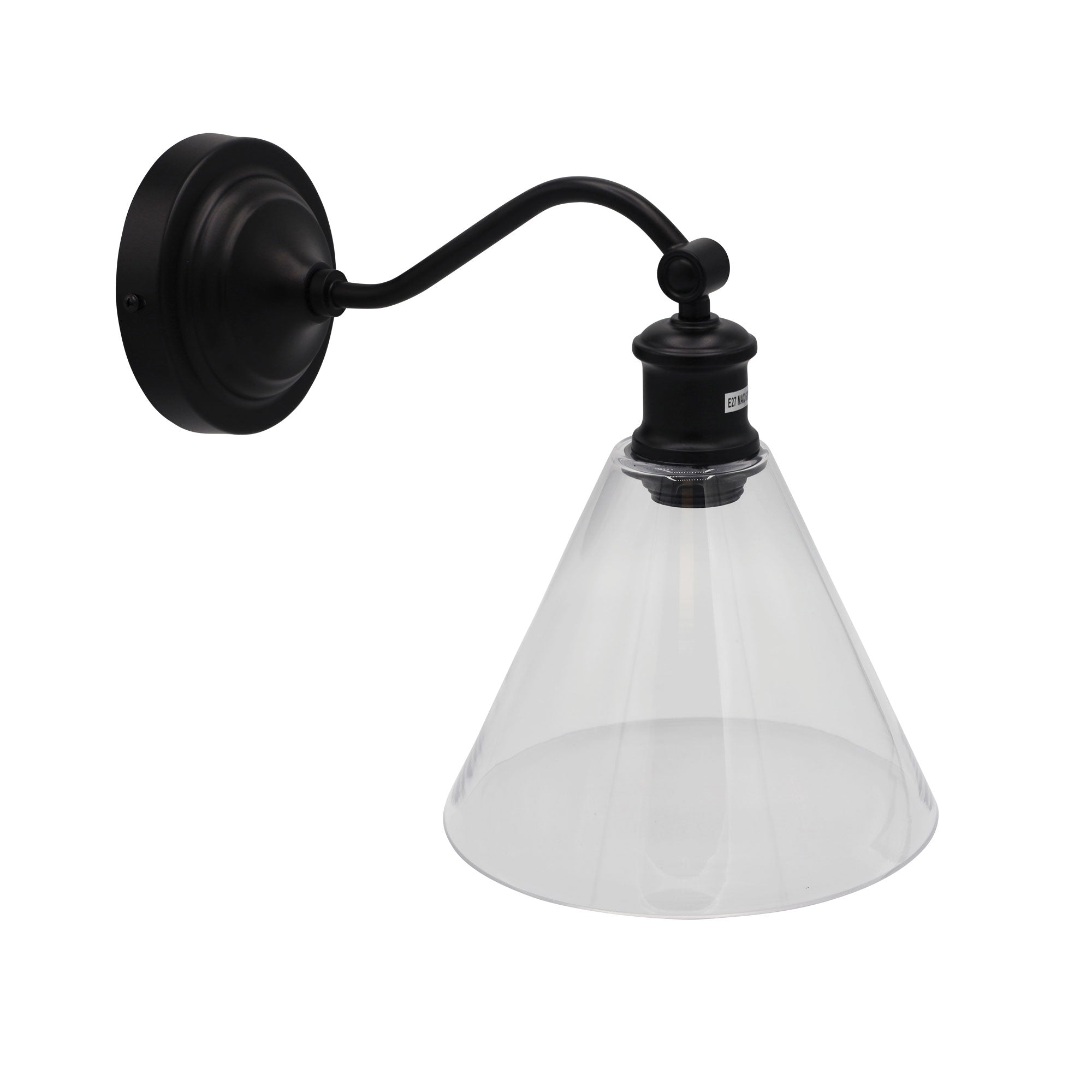 Abby Black Hamptons Style Classic Wall Light