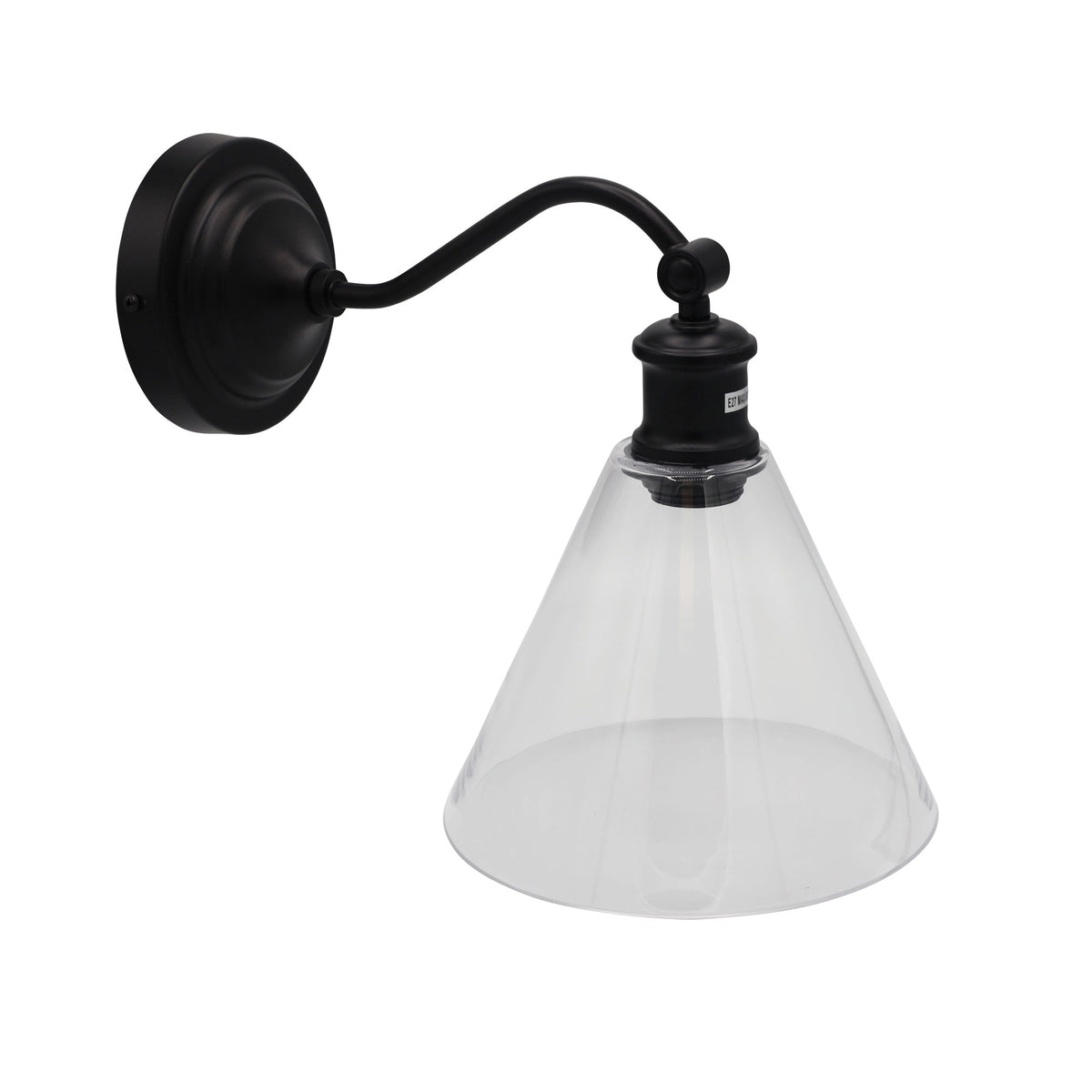 Abby Black Hamptons Style Classic Wall Light