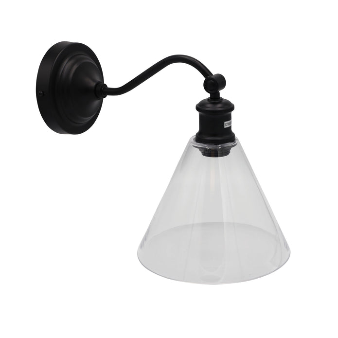 Abby Black Hamptons Style Classic Wall Light