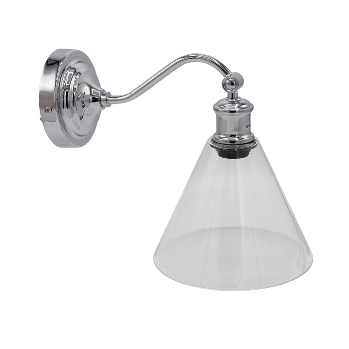 Abby Chrome Hamptons Style Classic Wall Light