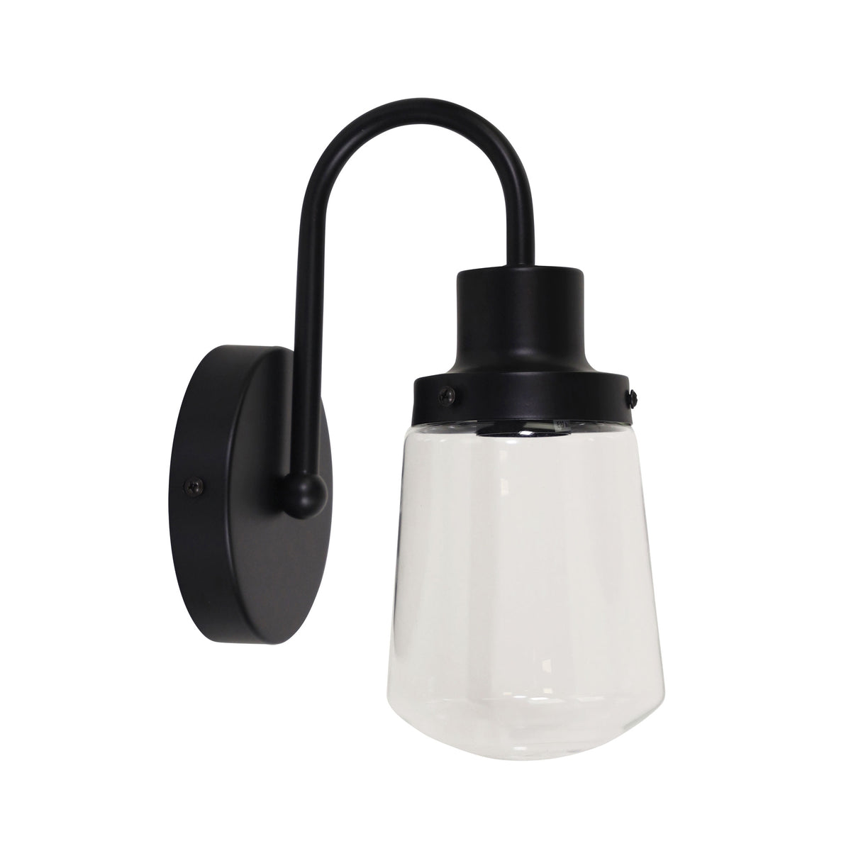 Kilcoy Industrial Black Wall Light