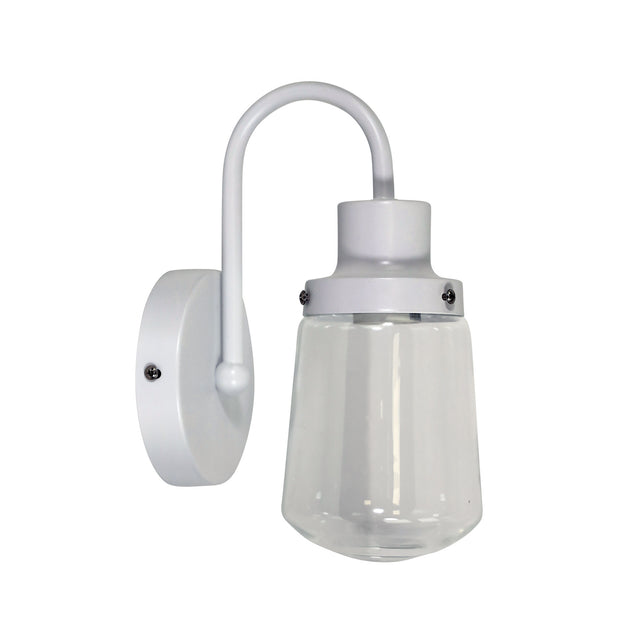 Kilcoy Industrial White Wall Light