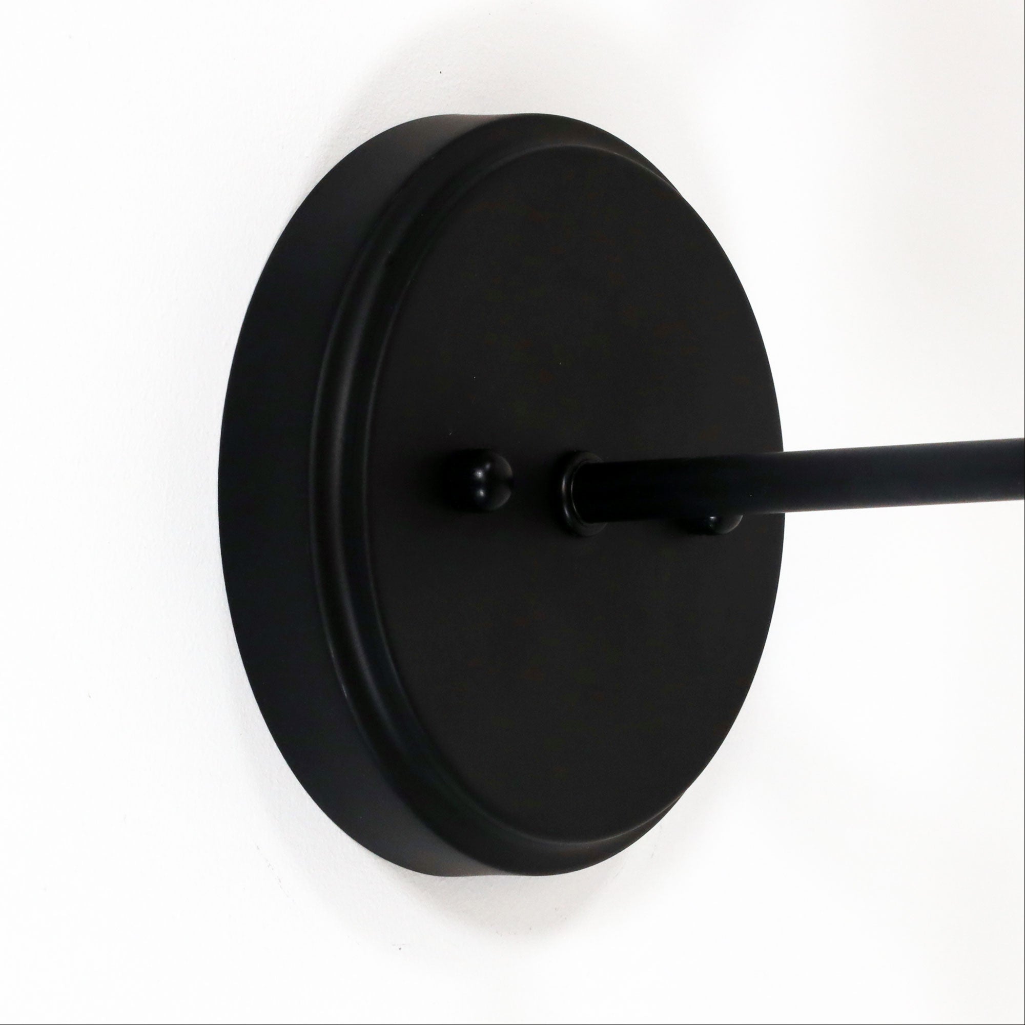 Kinbury Black & Opal Glass E27 Wall Light