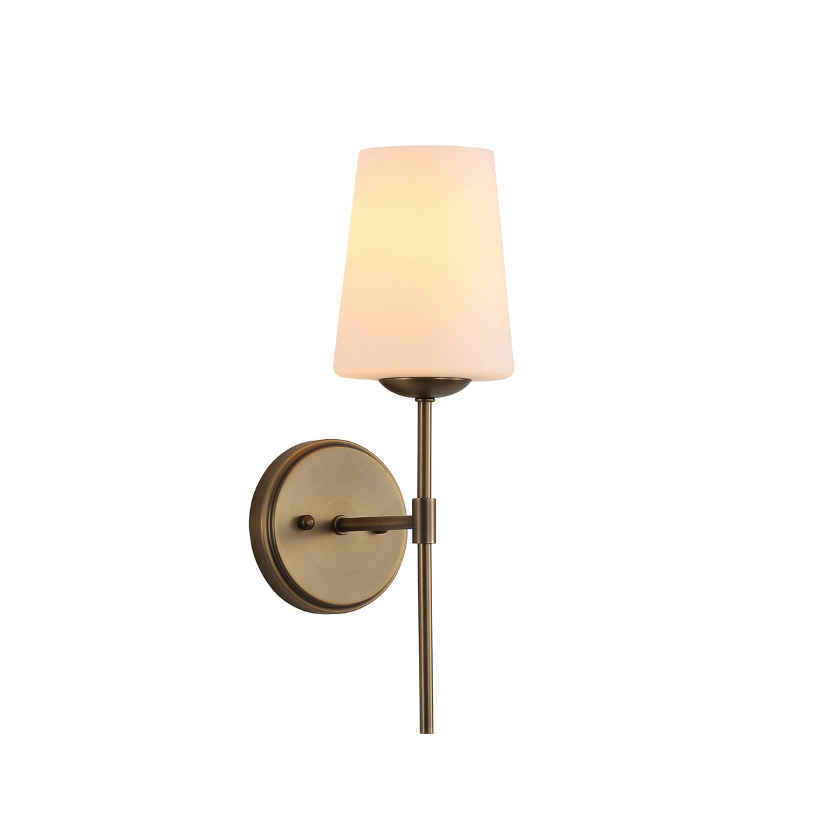 Kinbury Bronze & Opal Glass E27 Wall Light