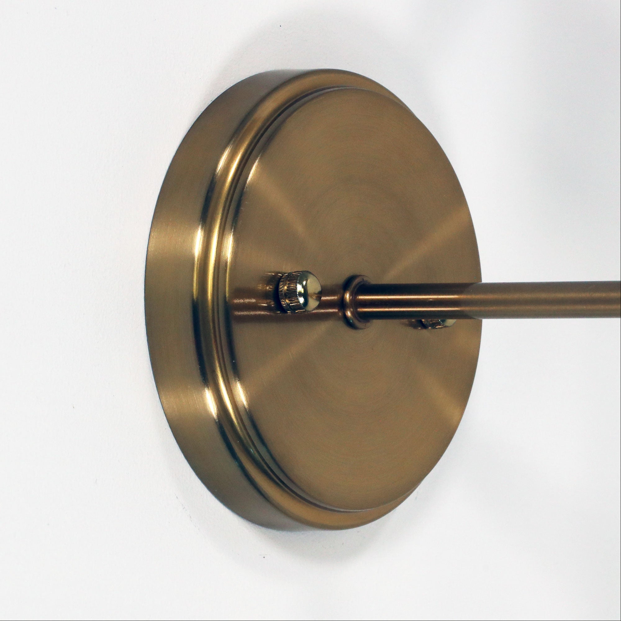 Kinbury Satin Brass & Opal Glass E27 Wall Light