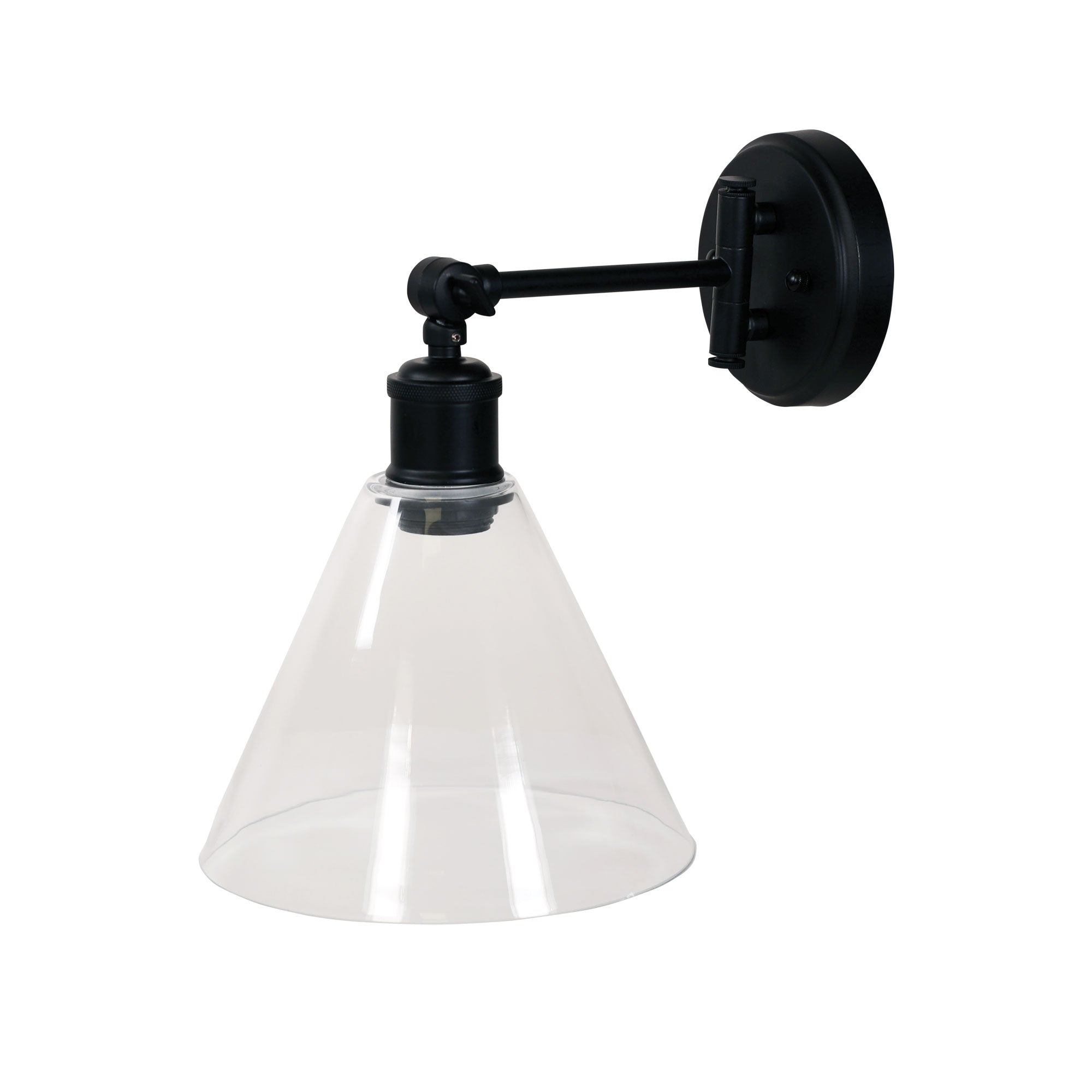 Heath Swing Arm Black Wall Light