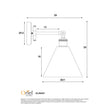 Heath Satin Brass E27 Swing Arm Wall Light