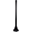 Plumb Post 1M 60mm Black Post With Flange