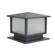 Cortez Graphite 240V Outdoor Pillar Mount 30X30cm