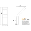 Vanguard Black 10W 240V 4000K IP54 Wall Light