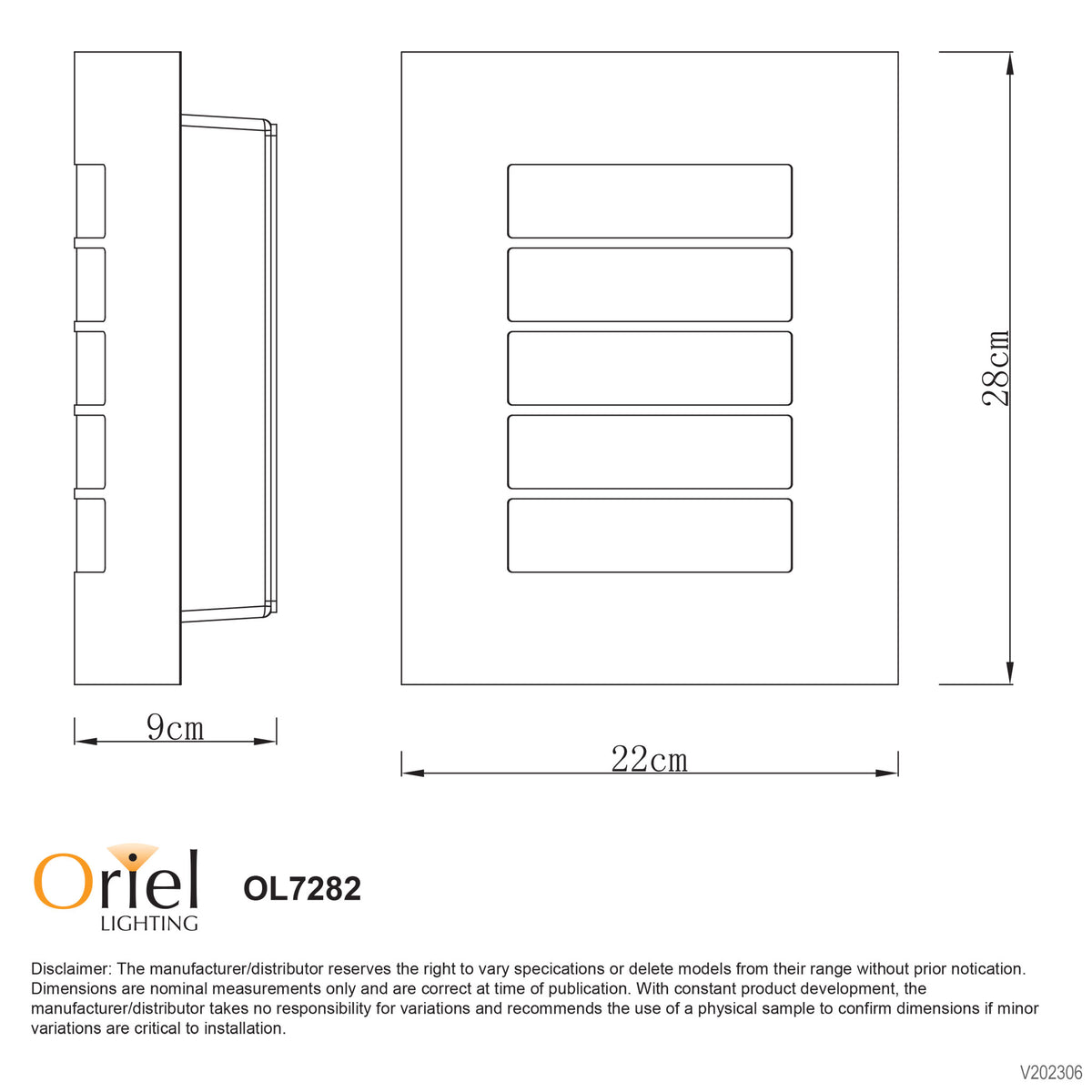 Cheeta 304 Stainless Steel E27 IP44 Wall Light
